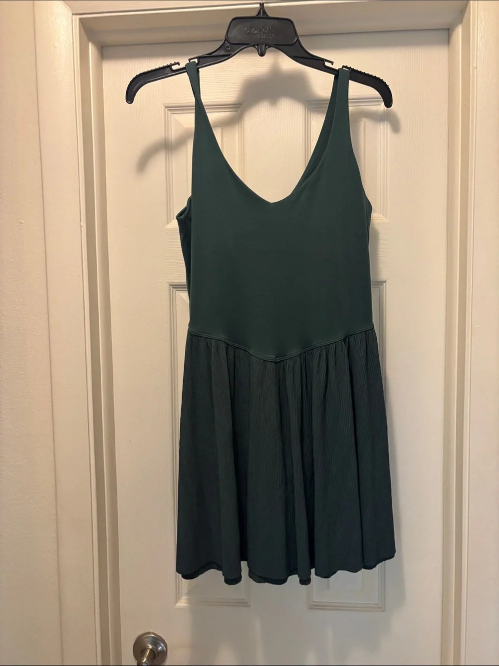 all in motion Dark Green V-Neck Sleeveless Romper - Picture 1 of 4